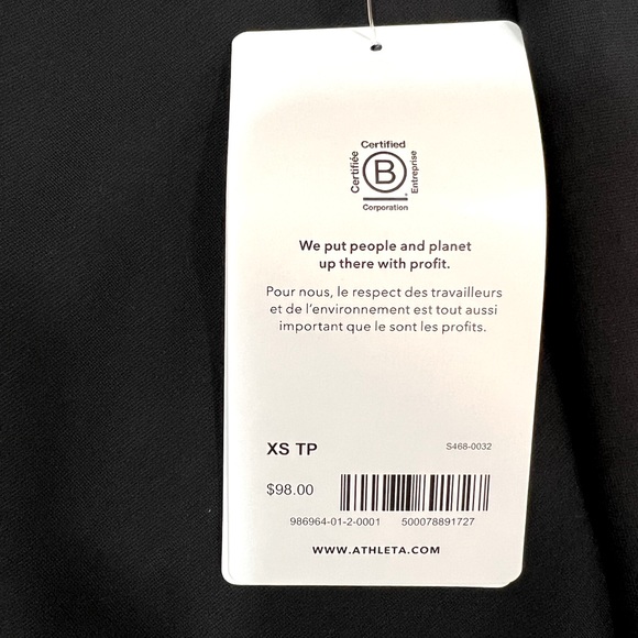 NWT Athleta Eastbound Half Zip Sweatshirt size extra small - Picture 2 of 5